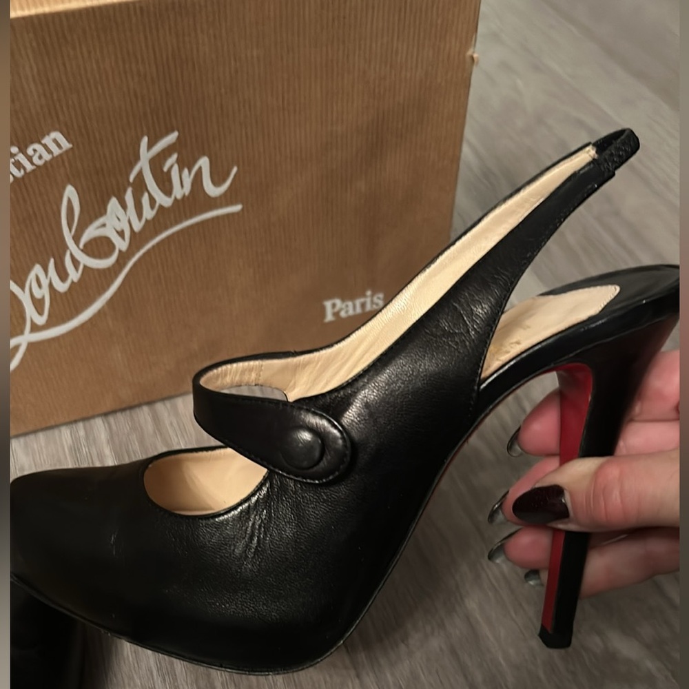 💥PRICE DROP💥Authentic♥️Christian Louboutins🖤EUC Pinched Toe Platform - Picture 10 of 16